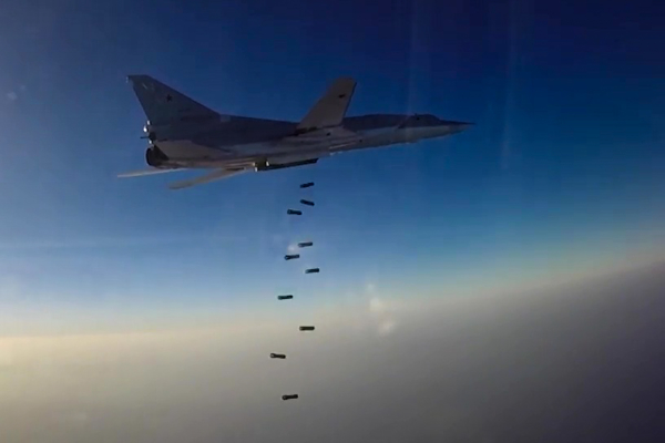 Удар 6-ти дальних бомбардировщиков по ИГИЛ