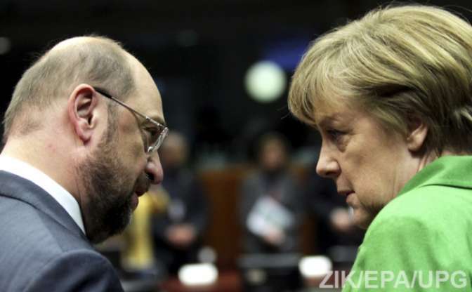 Меркель и Шульц начали переговоры о большой коалиции