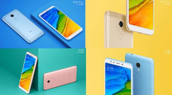 Xiaomi показала дизайн телефонов Redmi 5 и Redmi 5 Plus