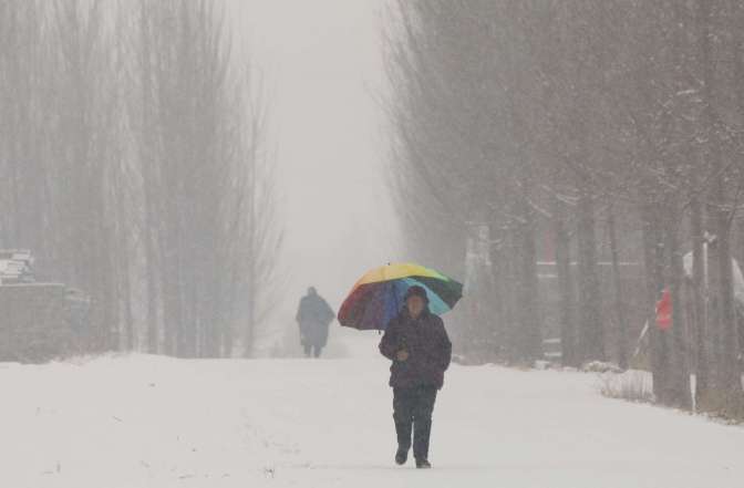 Из-за снегопадов в Китайской народной республике закрыли три аэропорта