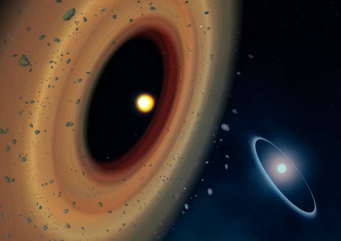Астрономы увидели, как темная дыра уплетает «бублик»