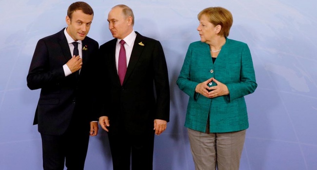 Путин обсудил ситуацию в Сирии с Меркель и Макроном