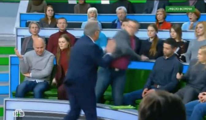 Норкин отказался прокомментировать драку с украинским политологом в прямом эфире НТВ