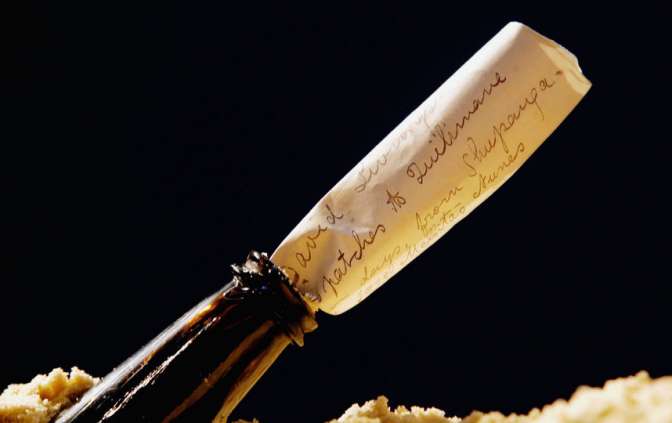 В Австралии найдено старейшее письмо в бутылке