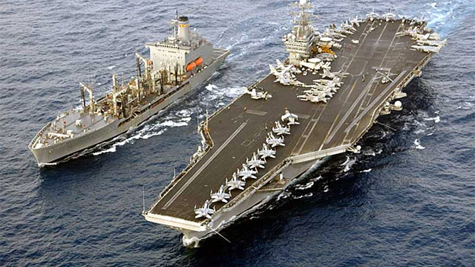 Ударная группа ВМС США направляется в Средиземное море