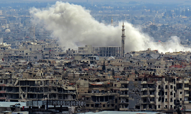Российская Федерация с 12 апреля введет в сирийский город Дума военную полицию