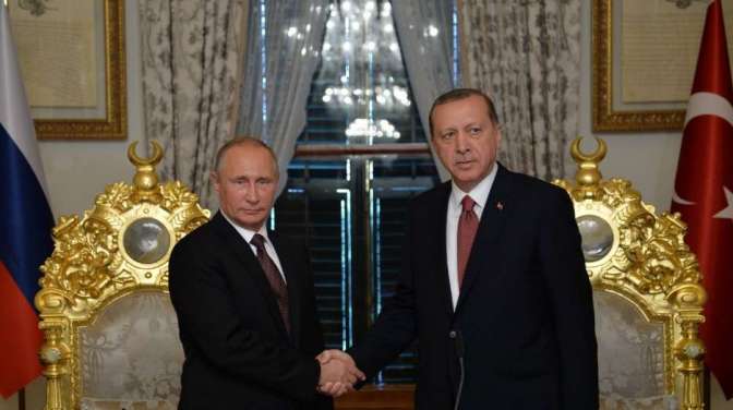 Путин и Эрдоган обсудили по телефону ситуацию в Сирии
