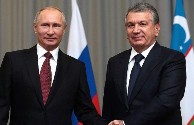 Путин встретился с главой Узбекистана Мирзиёевым в рамках ШОС