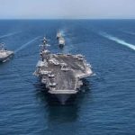 Ударная группа ВМС США вернулась в восточный район Средиземного моря