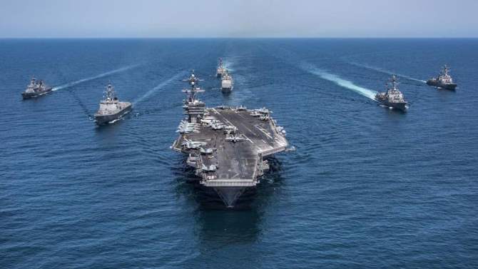 Ударная группа ВМС США вернулась в восточный район Средиземного моря