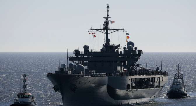 Украина встречает ВМС США: корабль «Маунт Уитни» вошел в Черное море