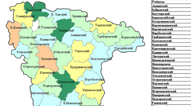 Размещена инфографика о самых уголовных районах Воронежа и области
