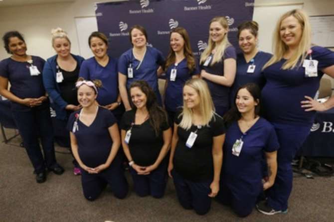В клинике в США одновременно забеременели 16 медсестер