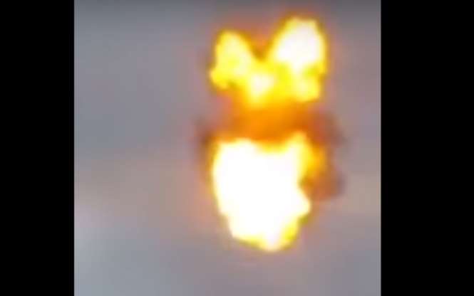 Размещено видео взрыва дрона во время выступления Мадуро