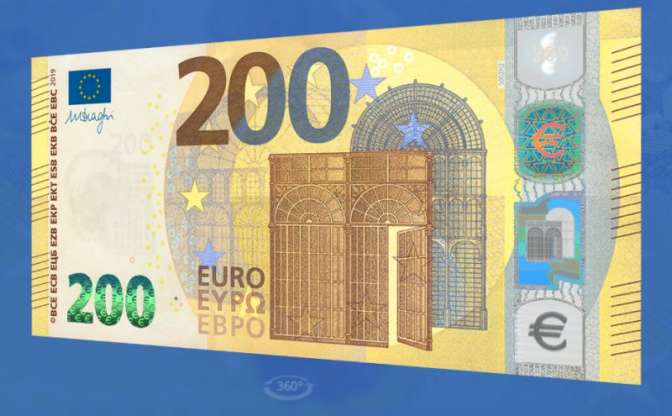 Шире и длиннее. Как выглядят новые 100 и 200 евро