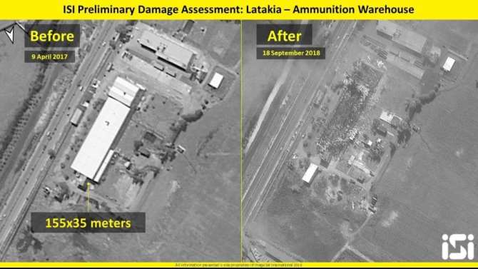 Спутник снял результаты авианалета Израиля на Сирию
