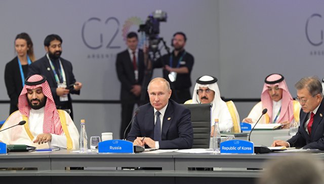 Путин начал переговоры с кронпринцем Саудовской Аравии на саммите G20 в Аргентине