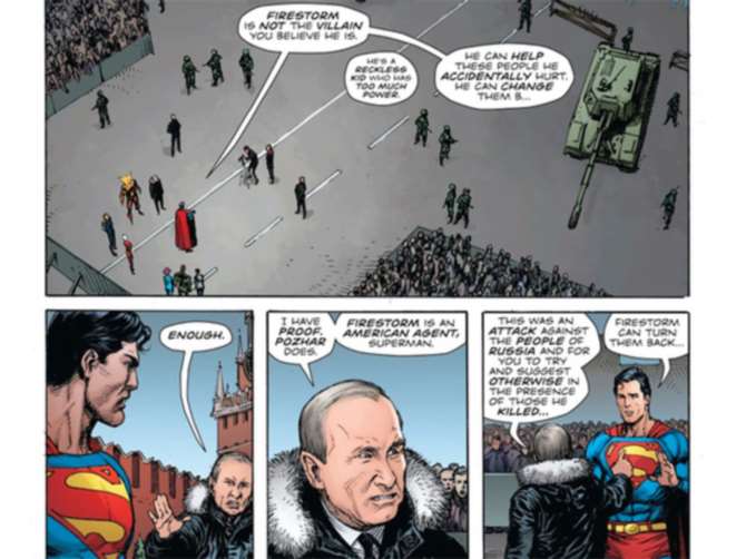 Владимир Путин стал героем комиксов про Супермена
