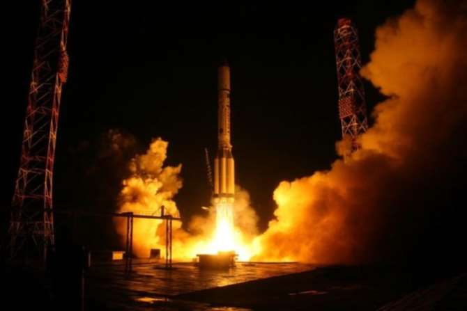 Запуск ракеты «Протон-М» со спутником «Благовест» (Upd.)
