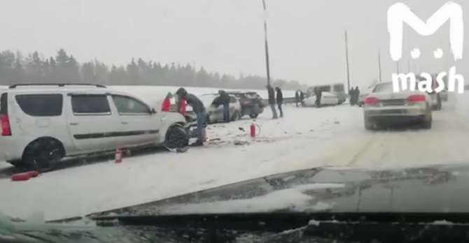 Шесть ДТП случилось на Киевском шоссе в Ленобласти