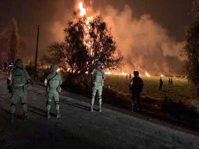 20 человек погибли при взрыве трубопровода в Мексике