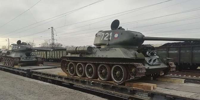 Сегодня в Иркутск прибудут танки Т-34 из Лаоса