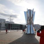 В Красноярске установили 300-килограммовую чашу огня Универсиады