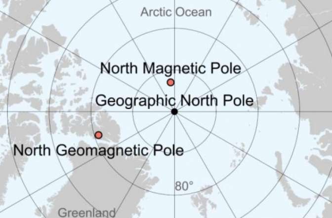 Северный магнитный полюс стремительно сдвигается в сторону Сибири