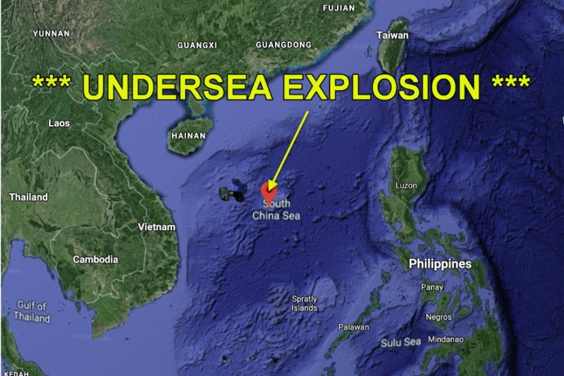 В Южно-Китайском море зарегистрирован подводный взрыв силой 10-20 килотонн?