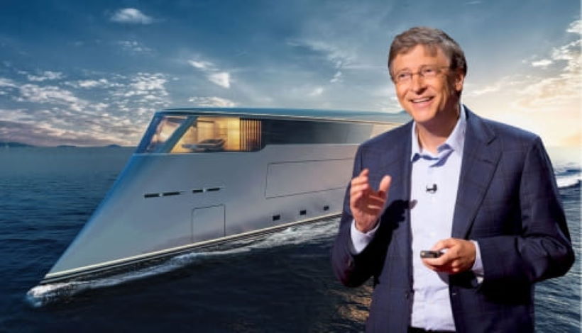 Билл Гейтс купил яхту и уходит в моря.