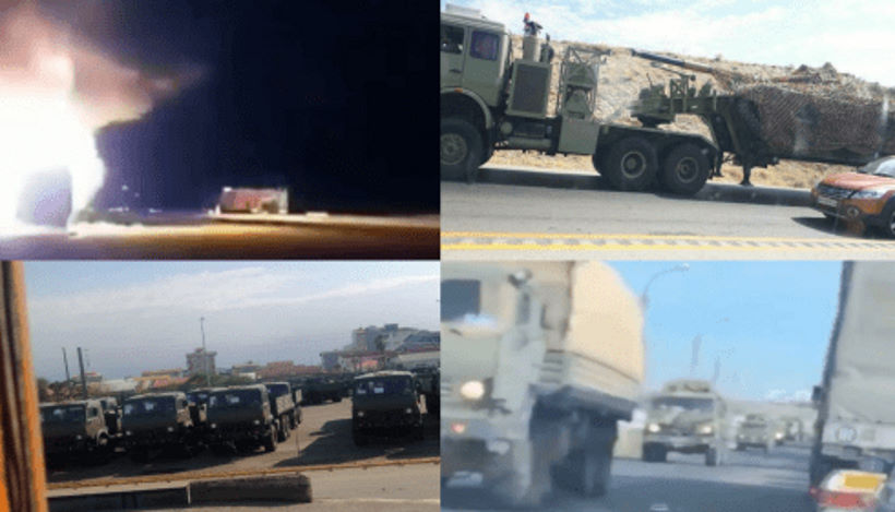 Иран выдвигает танки к границе Азербайджана. Люди их жгут.