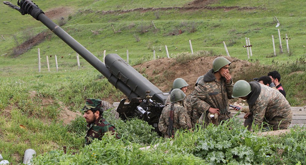 Военные Армении опубликовали кадры взрыва «азербайджанских сил» в Нагорном Карабахе