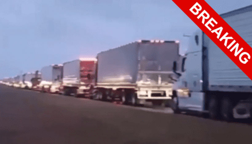 В США началась забастовка водителей грузовиков