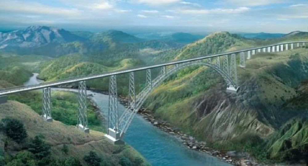 Индия завершает строительство главной арки самого высокого моста в мире на пороге Пакистана