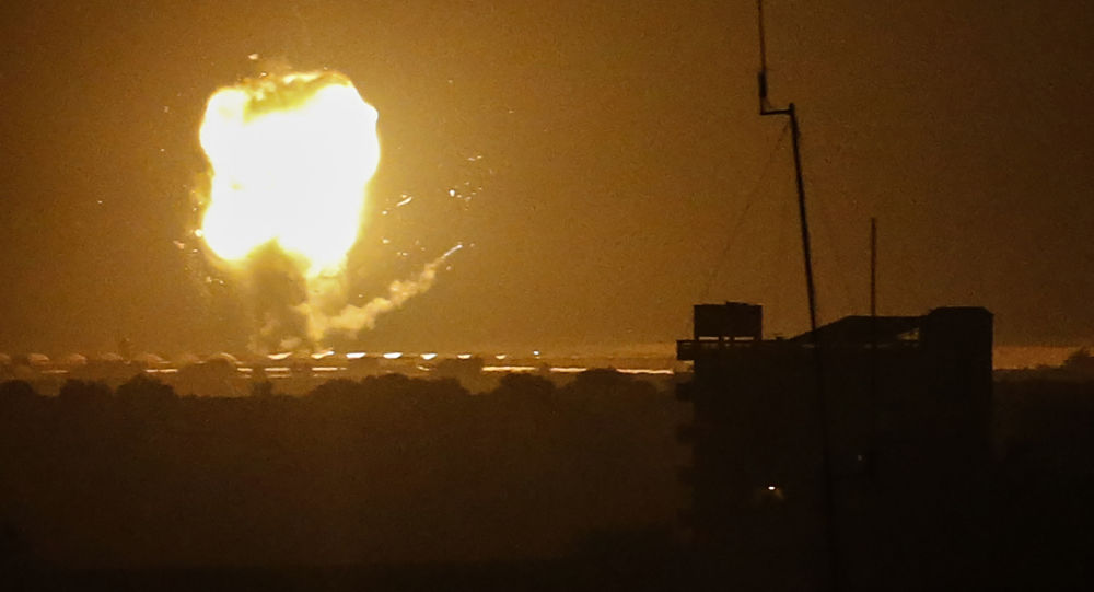 Израиль обнародовал видео удара ИДФ по сектору Газа в ответ на предыдущий ракетный обстрел