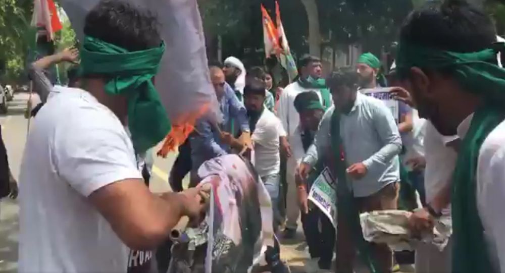 Партия Конгресса Индии провела митинг против министра иностранных дел, который назвал фермеров хулиганами — Видео