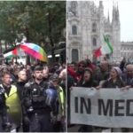 Тысячи митингов против обязательного пропуска Covid-19 в Париже и Милане (ВИДЕО) - RT World News