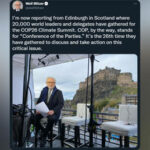 Люди спрашивают, почему журналист CNN находится в Эдинбурге на COP26… пока саммит проходит в Глазго - RT World News