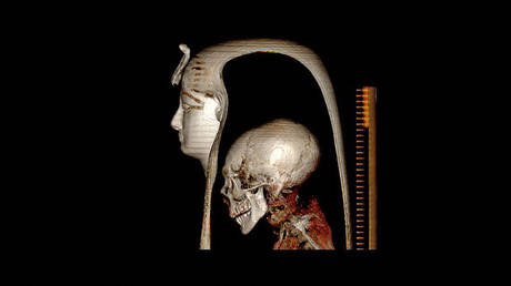 Древний египетский фараон в цифровой форме
