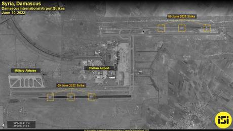 Израильский спутник показал «выведенный из строя» аэропорт Дамаска