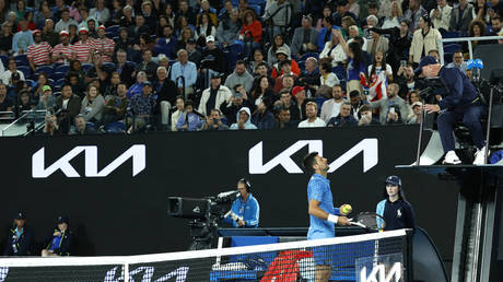 Разгневанный Джокович требует выгнать «пьяного» болельщика с Открытого чемпионата Австралии по теннису (ВДЭО)
