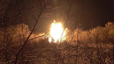 Власти предполагают возможную причину взрыва газопровода на Донбассе