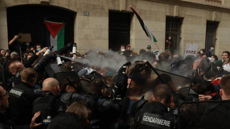 Полиция разогнала пропалестинский протест во французском университете (ВИДЕО)
