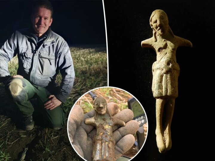 «Я посмотрел прямо в глаза Христу»: Любитель с металлоискателем нашел в Норвегии уникальную реликвию XI века