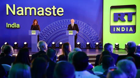 Прямой эфир из Нью-Дели: Путин и Симоньян дали старт вещанию RT India