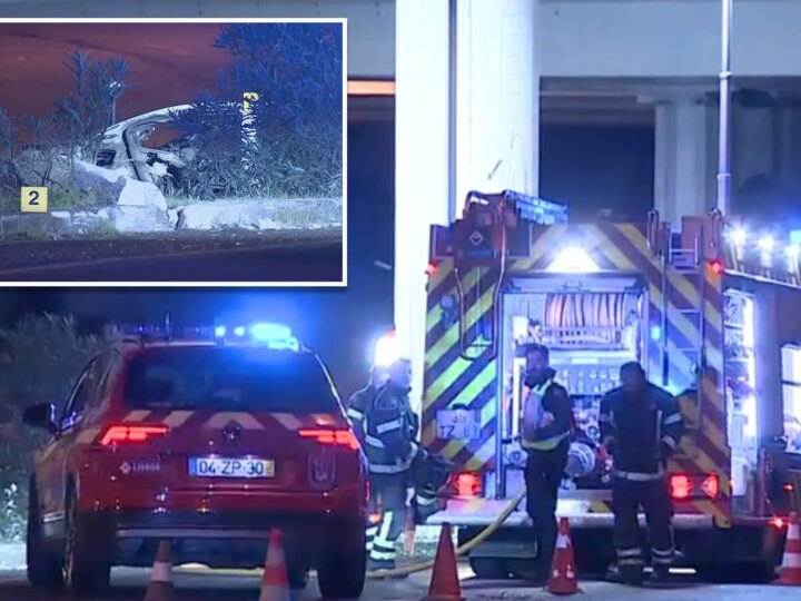 Шестеро молодых людей погибли в ночной аварии-пожаре у посольства США в Лиссабоне