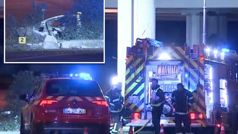 Шестеро молодых людей погибли в ночной аварии-пожаре у посольства США в Лиссабоне