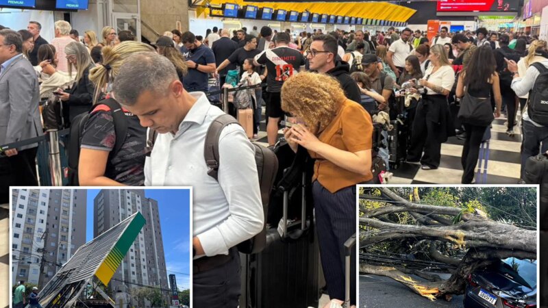 Сильный ветер оставил без электричества более 1,4 миллиона жителей Сан-Паулу