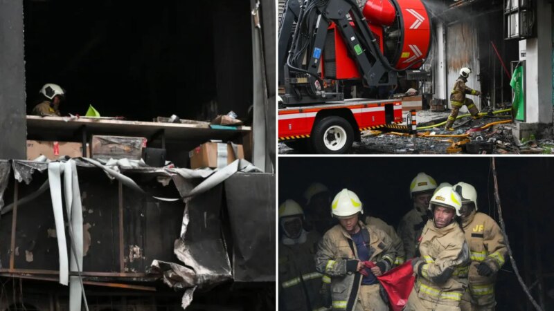 Пожар в офисном здании в Джакарте унес жизни 22 человек