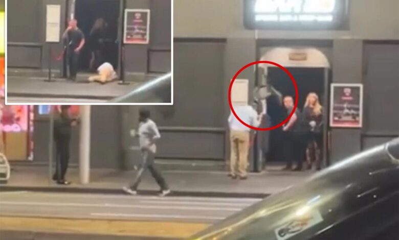 Драка у стрип-клуба: мужчина попал под летящий стул